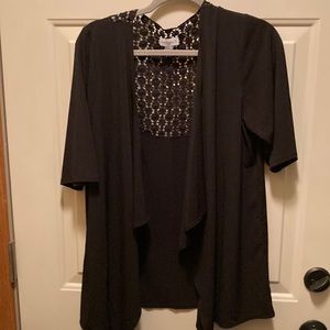 Susan Graver black top Size Large